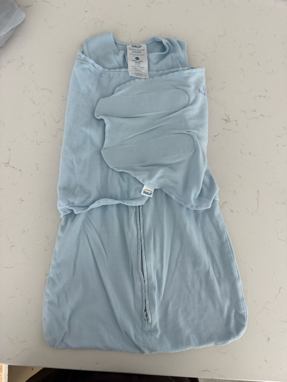 Halo Light Blue Baby Sleep Sack Swaddle